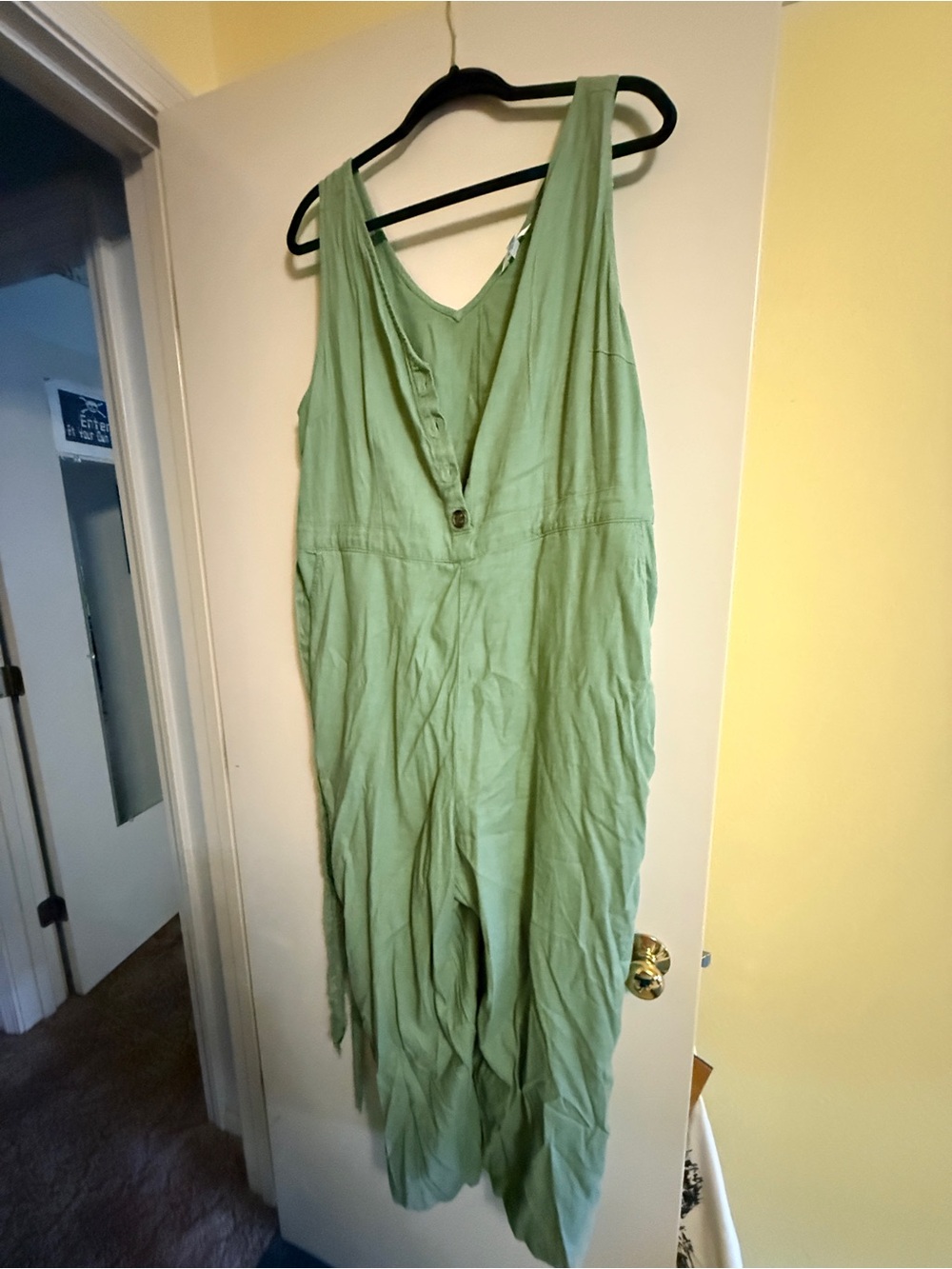 Women's Lightweight Olive Green Jumpsuit